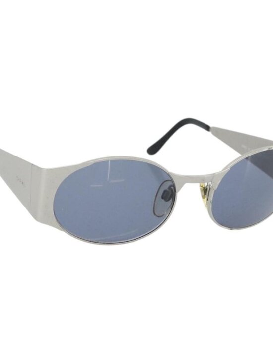 CHANEL Sunglasses metal Silver CC Auth 181482 main image 14